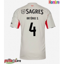 Camiseta Benfica Antonio Silva #4 Visitante Equipación 2025-26 manga corta